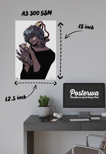 Inferno of Villainy | Shigaraki Tomura (Anime) | Abstract Poster
