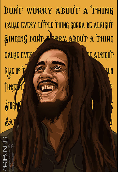 Bobmarley Lyric Poster