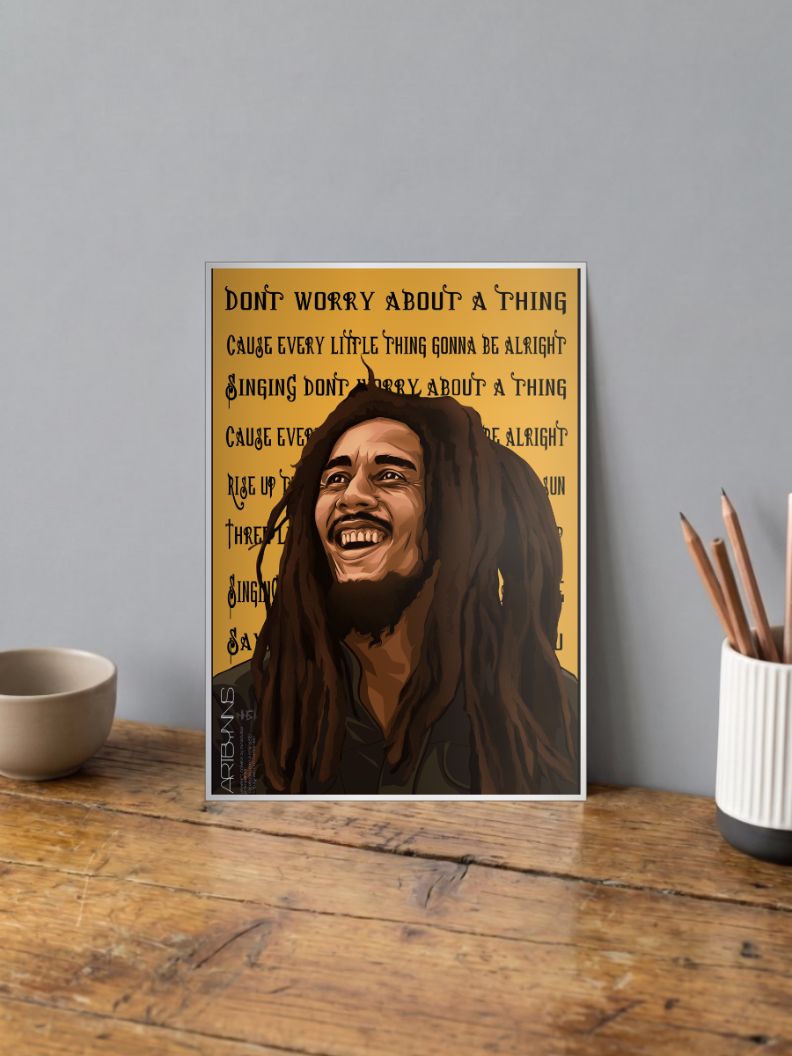 Bobmarley Lyric Poster