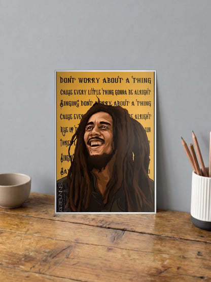 Bobmarley Lyric Poster