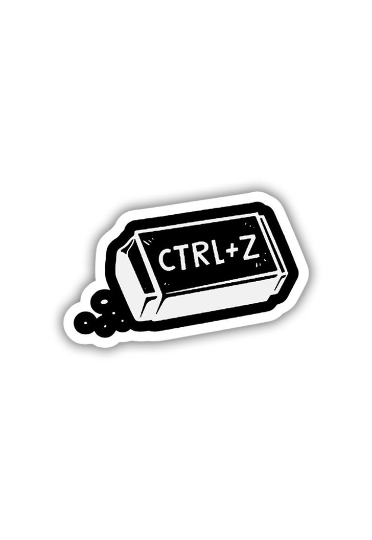 Ctrl+Z Sticker – Posterwa