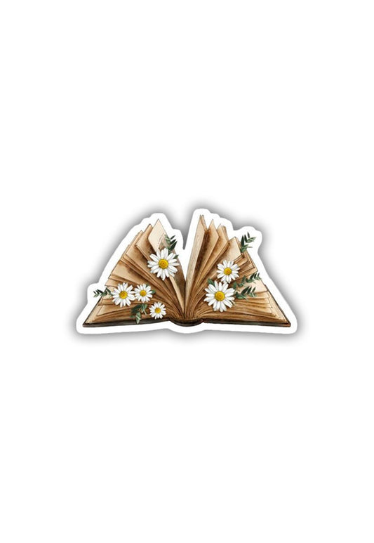 Floral Book Sticker