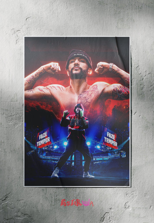 Knockout Chronicles | Faze Temper | Action Movie Poster