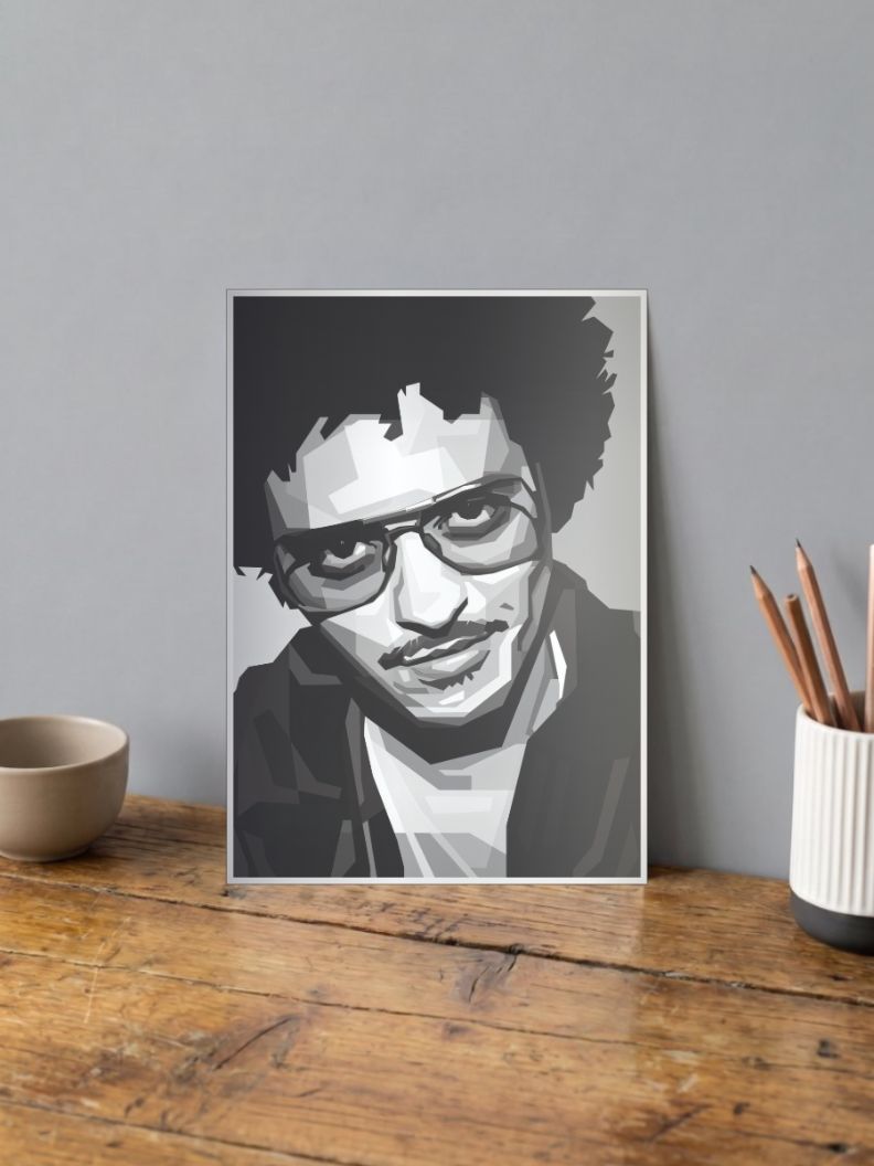 Monochrome Melodies | Bruno Mars | Singers Poster