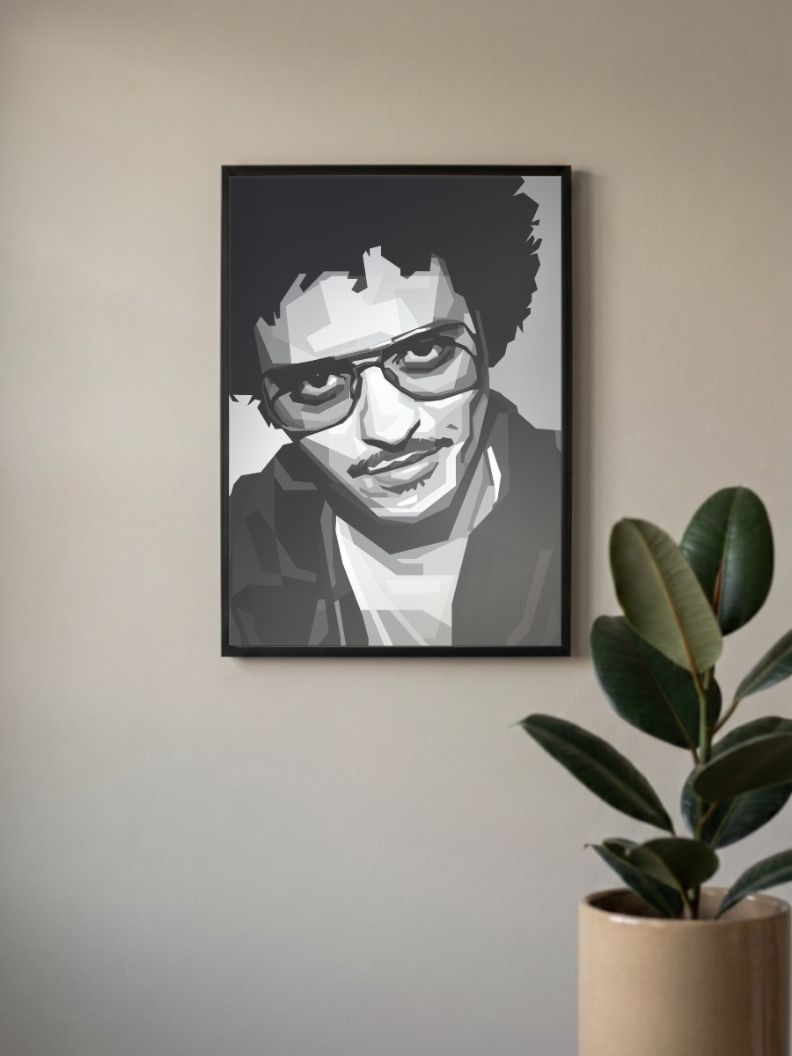 Monochrome Melodies | Bruno Mars | Singers Poster