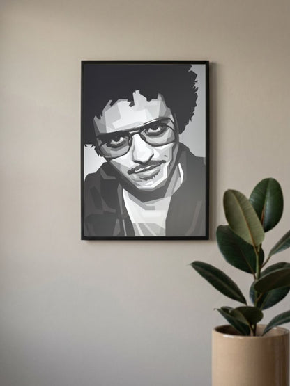 Monochrome Melodies | Bruno Mars | Singers Poster