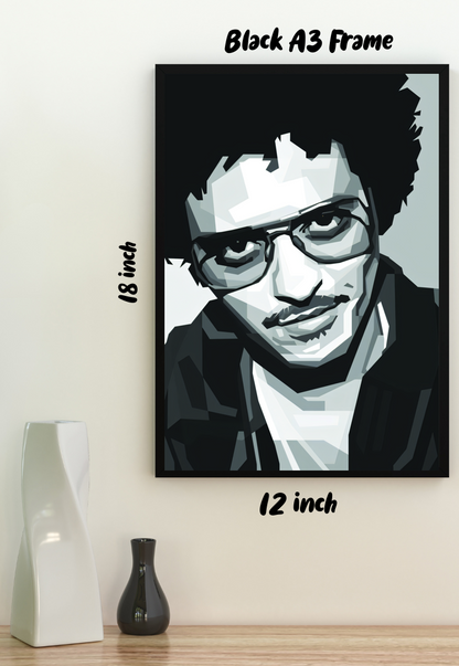 Monochrome Melodies | Bruno Mars | Singers Poster