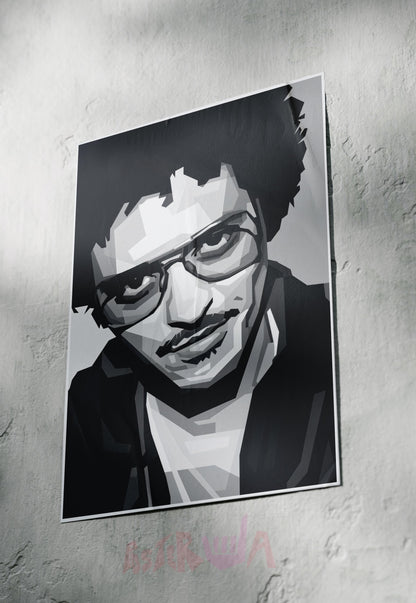 Monochrome Melodies | Bruno Mars | Singers Poster