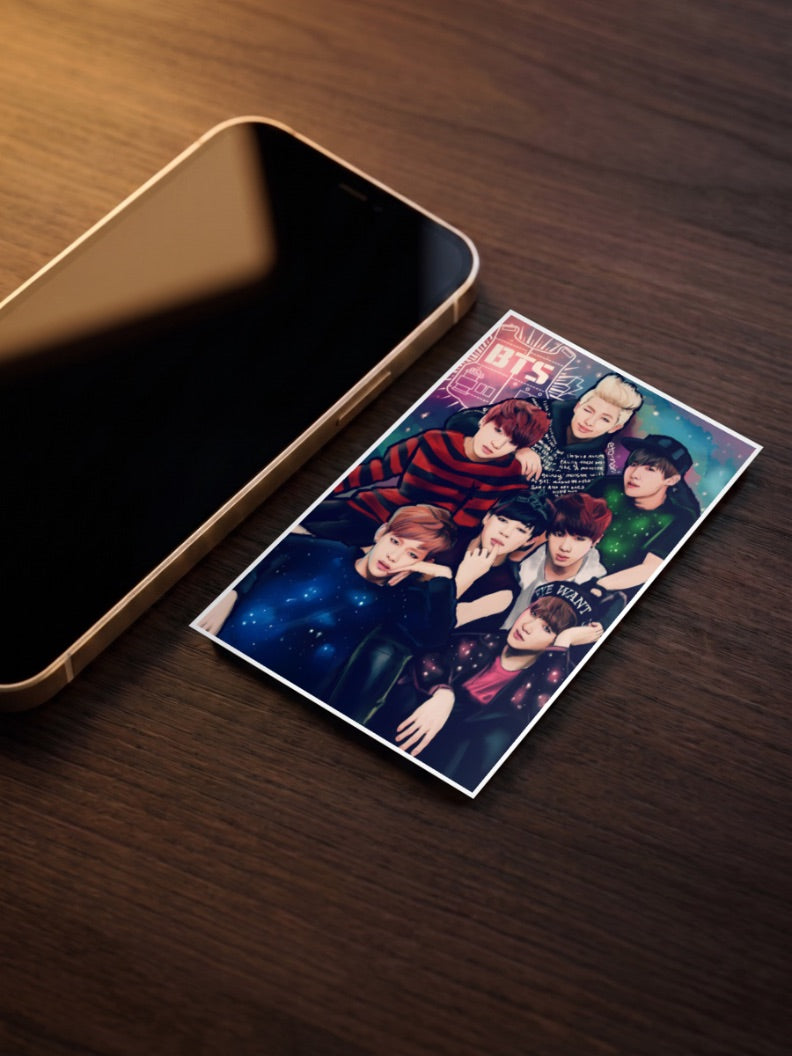 BTS Bulletproof Squad Anime Poster