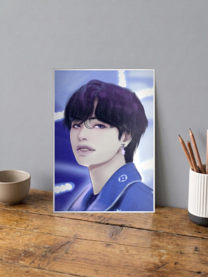 BTS V Taehyung Anime Poster