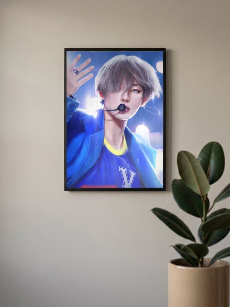 Celestial Symphony | Kim Taehyung (BTS) | Anime Poster