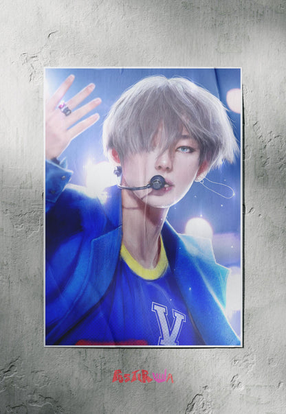 Celestial Symphony | Kim Taehyung (BTS) | Anime Poster