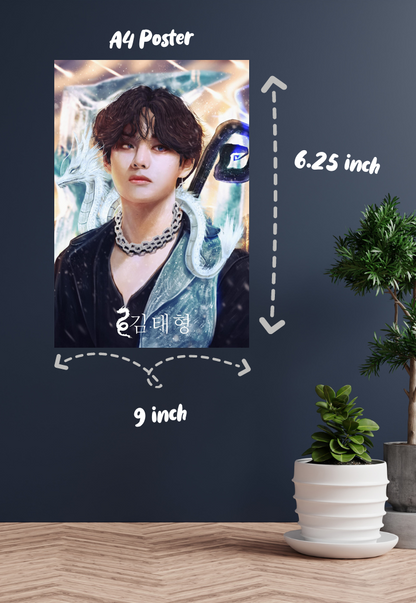 Ethereal Vibes | Kim Taehyung (BTS) | Kpop Poster