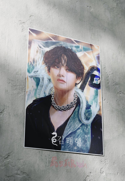 Ethereal Vibes | Kim Taehyung (BTS) | Kpop Poster