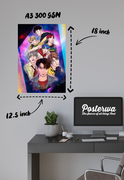 Harmony in Motion | BTS | Kpop Poster