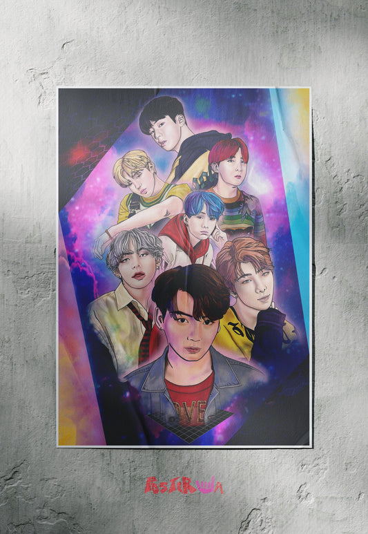 Harmony in Motion | BTS | Kpop Poster