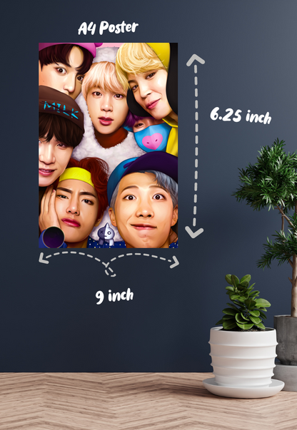 Chart-Topping Phenomenon | BTS | Kpop Poster