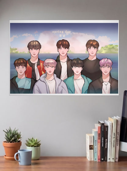 BTS Spring Day Kpop Poster