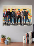 BTS Rainbow Street Kpop Poster