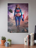 Lady Captian America Poster