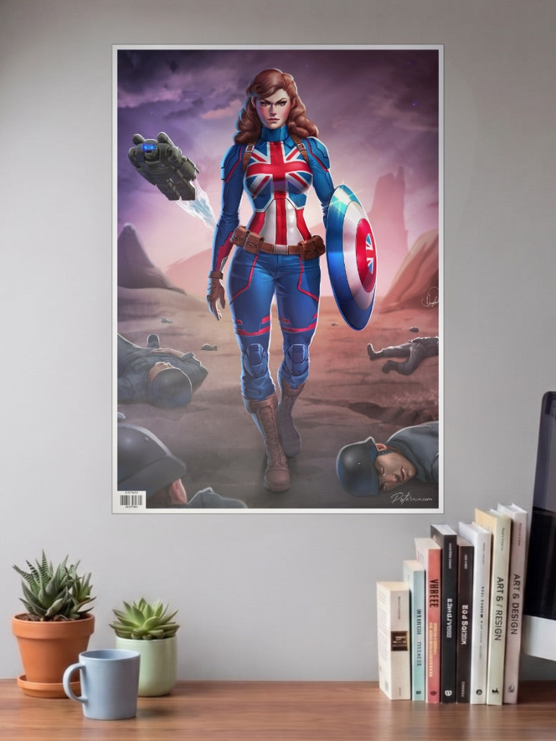Lady Captian America Poster