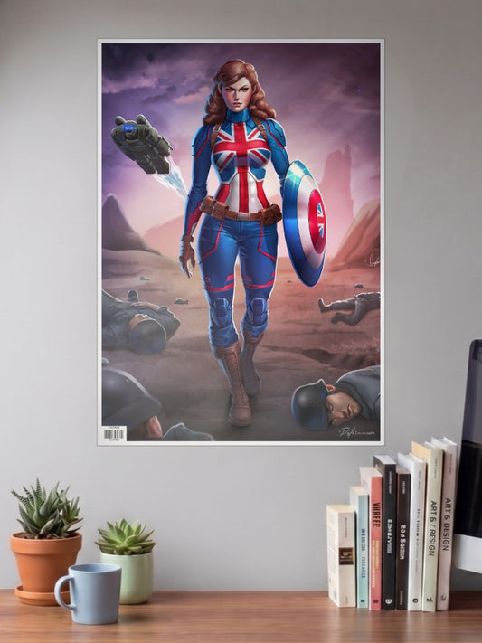 Lady Captian America Poster