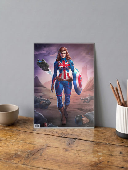 Lady Captian America Poster
