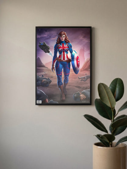Lady Captian America Poster