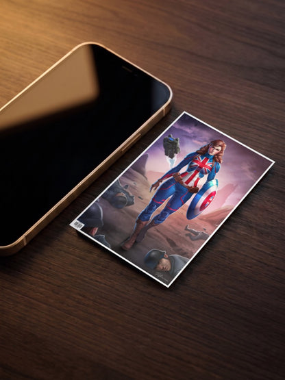 Lady Captian America Poster