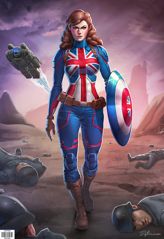 Lady Captian America Poster