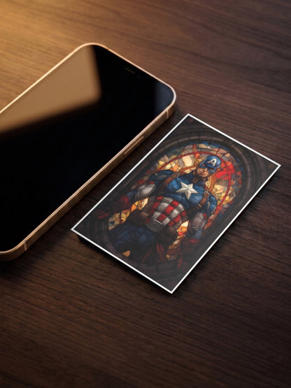 Shielded Valor | Captain America | Comic Book Poster