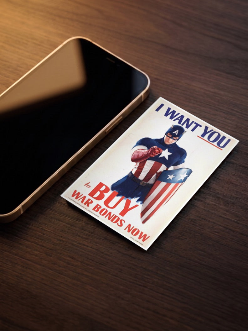 Invest in Victory | Captain America | Marvel Poster