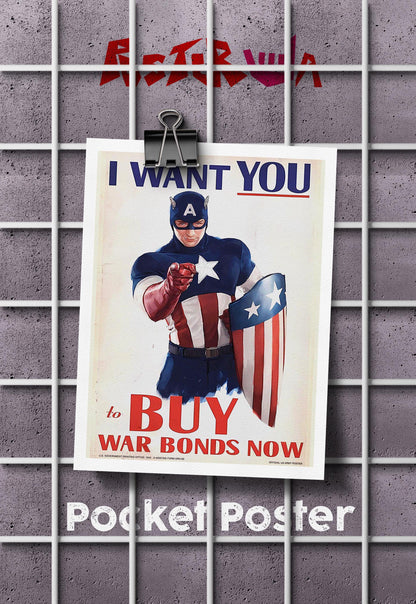 Invest in Victory | Captain America | Marvel Poster