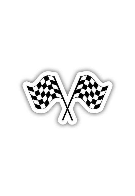 Racing Flag  Sticker