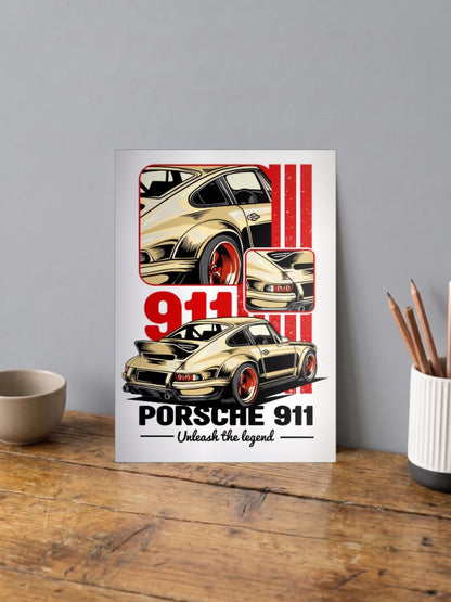 Porsche 911 Track Born Cars Poster