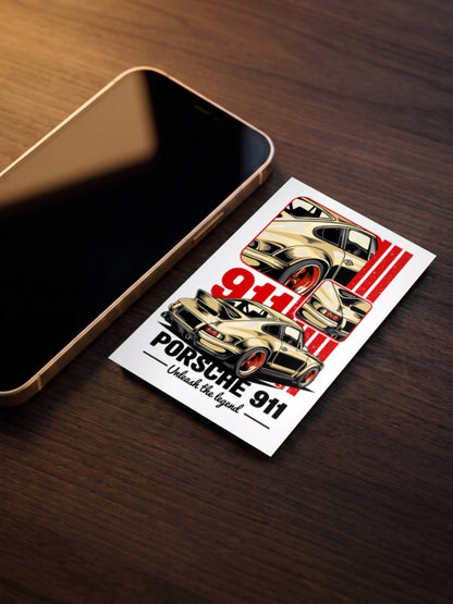 Porsche 911 Track Born Cars Poster