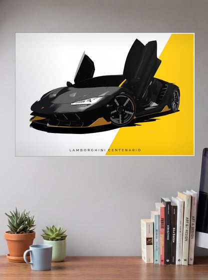 Lamborghini Centenario Cars Poster