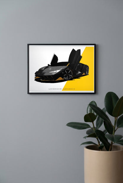 Lamborghini Centenario Cars Poster