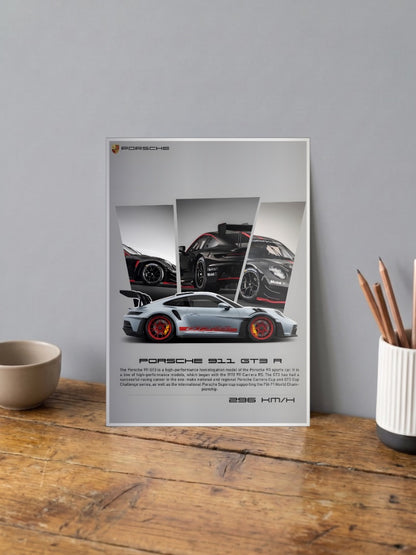 Porsche 911 GT3 RS Chrome Dreams Cars Poster