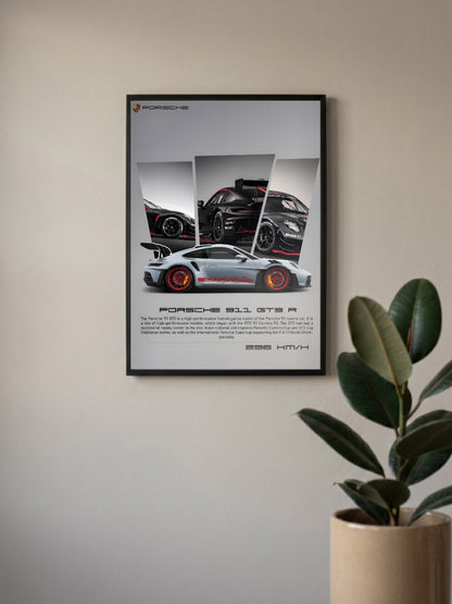 Porsche 911 GT3 RS Chrome Dreams Cars Poster