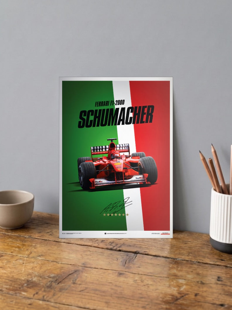 Ferrari F1 Schumacher Cars Poster