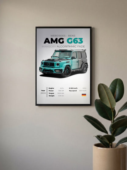 Mercedes AMG G63 Cars Poster