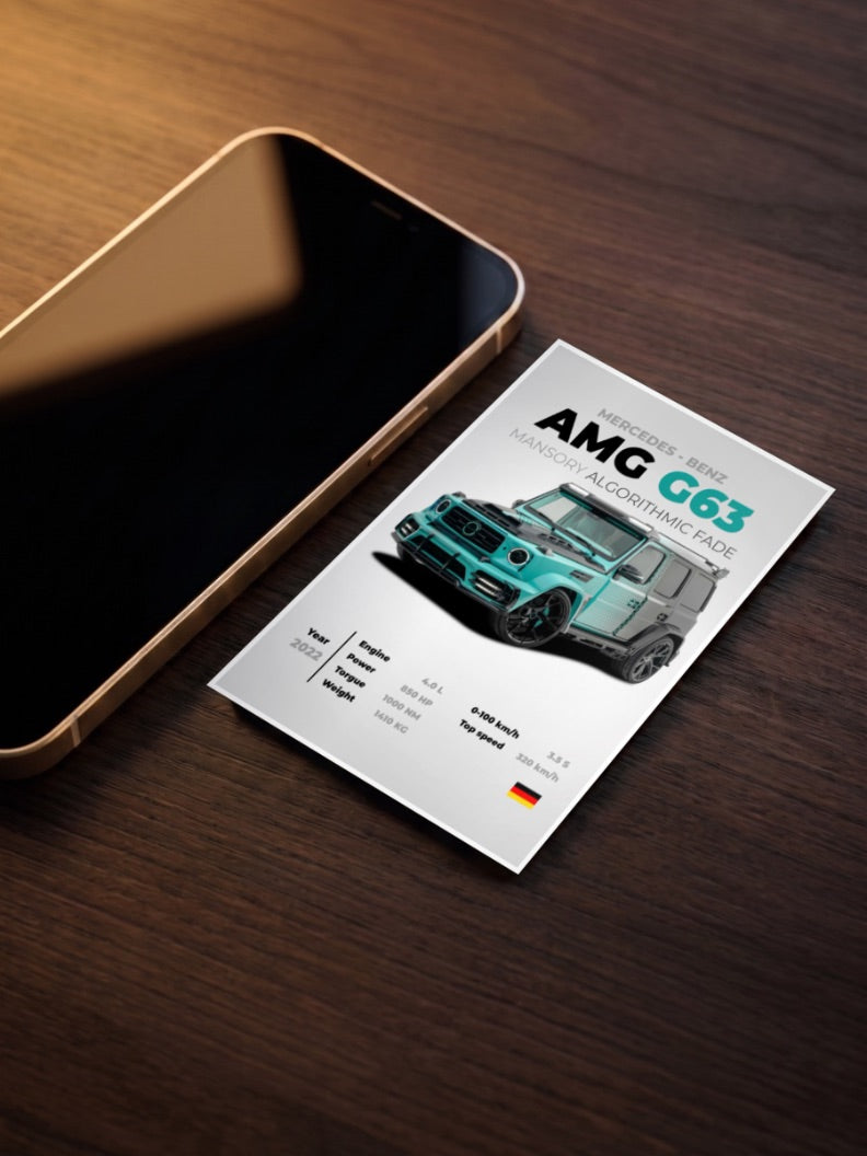 Mercedes AMG G63 Cars Poster