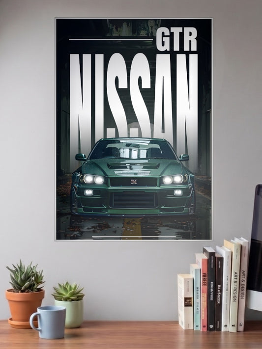Nissan GT R JDM Royalty Cars Poster