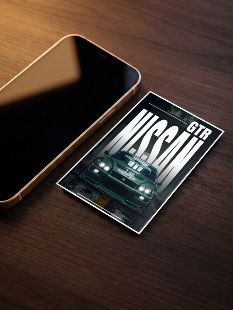 Nissan GT R JDM Royalty Cars Poster