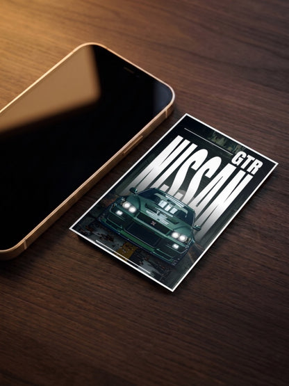 Nissan GT R JDM Royalty Cars Poster