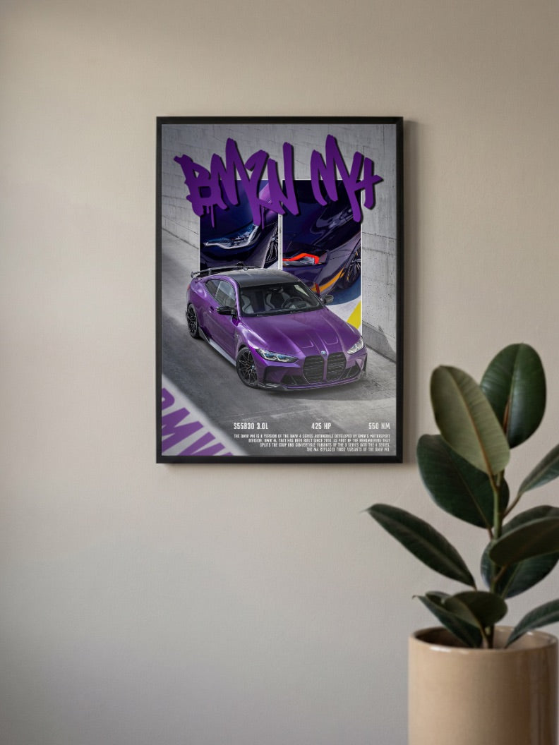 BMW M4 Cars Poster
