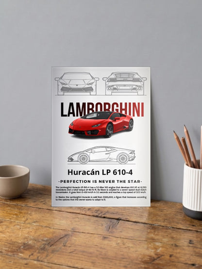 Lamborghini Huracan Cars Poster