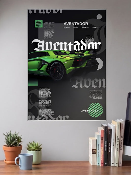 Lamborghini Aventador Cars Poster