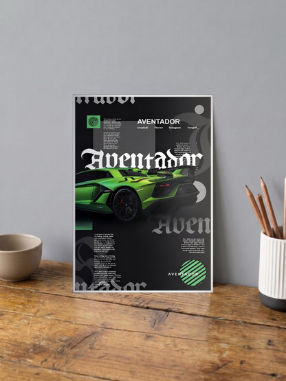 Lamborghini Aventador Cars Poster